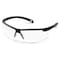 Pyramex Ever-Lite, Safety Glasses, Anti-Scratch, Clear Lens, Black Frame, Half-Frame SB8610D - alternate 1